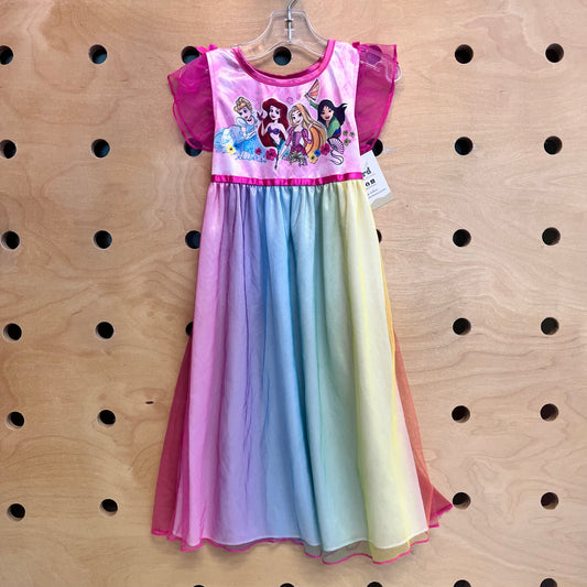 Rainbow Tulle Princesses Nightgown