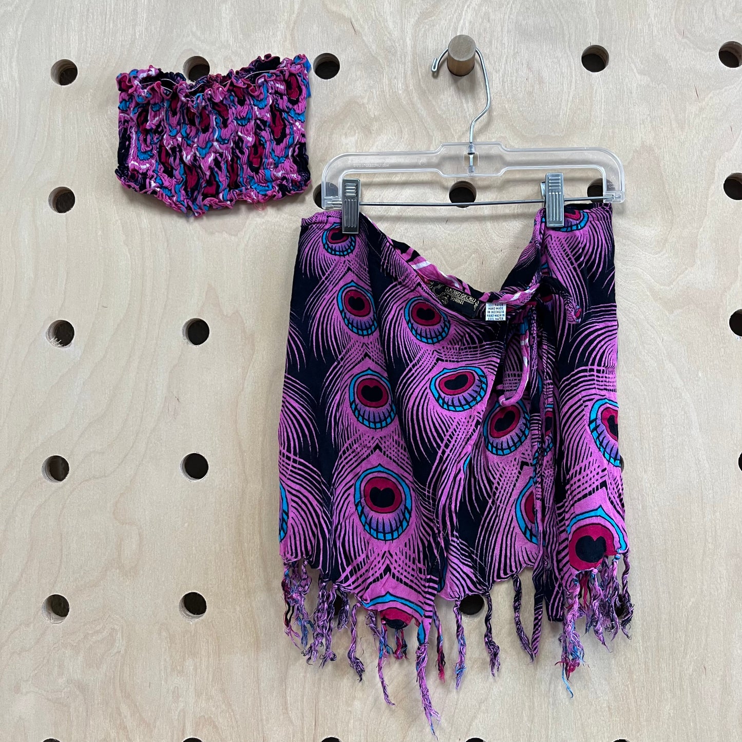 Peacock Feather Cover Up Set