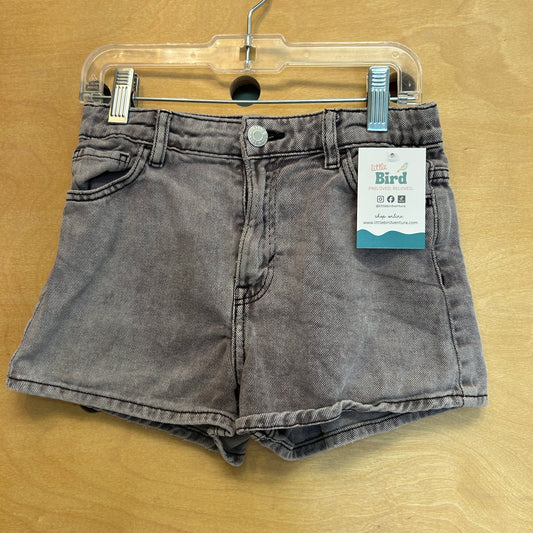 Grey Denim Shorts