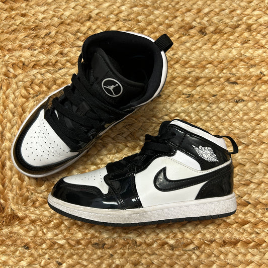 B&W Air Jordan 1 Sneakers