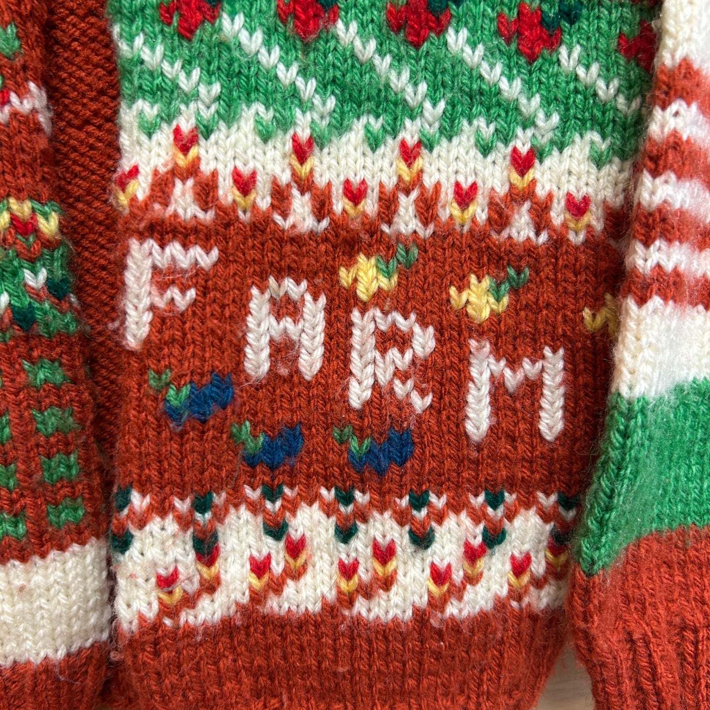 Rust Farm Knit Sweater