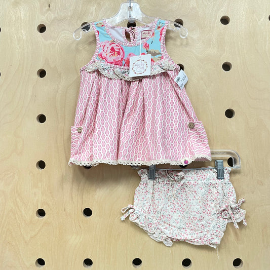 Pink Floral Tank & Shorts NEW!