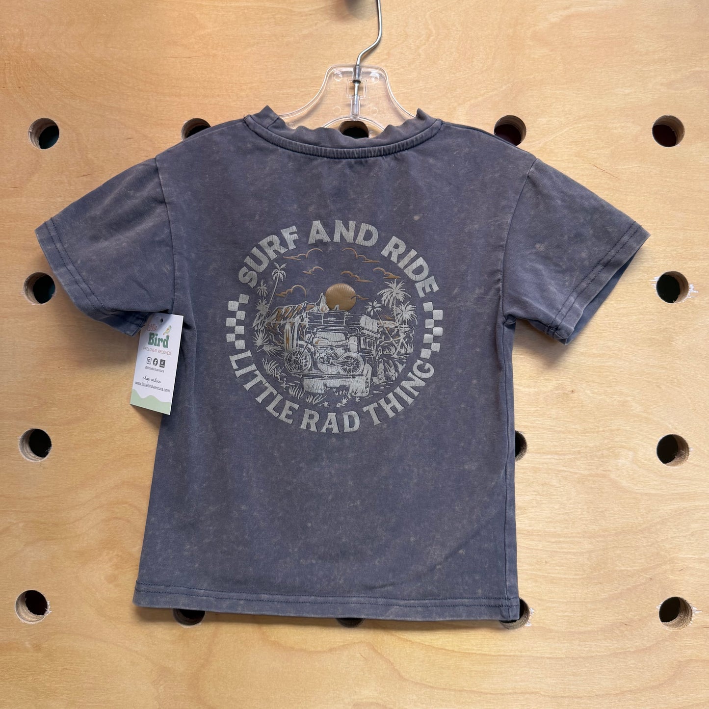 Grey Surf and Ride Tee