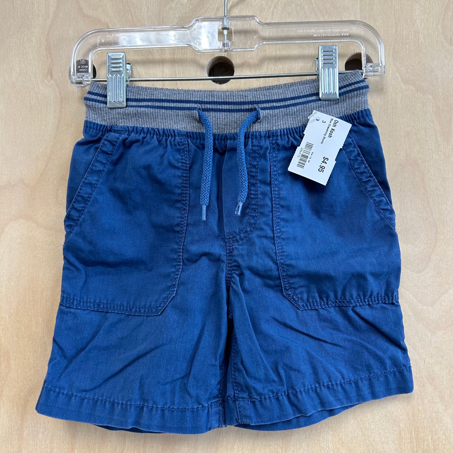 Blue Drawstring Shorts