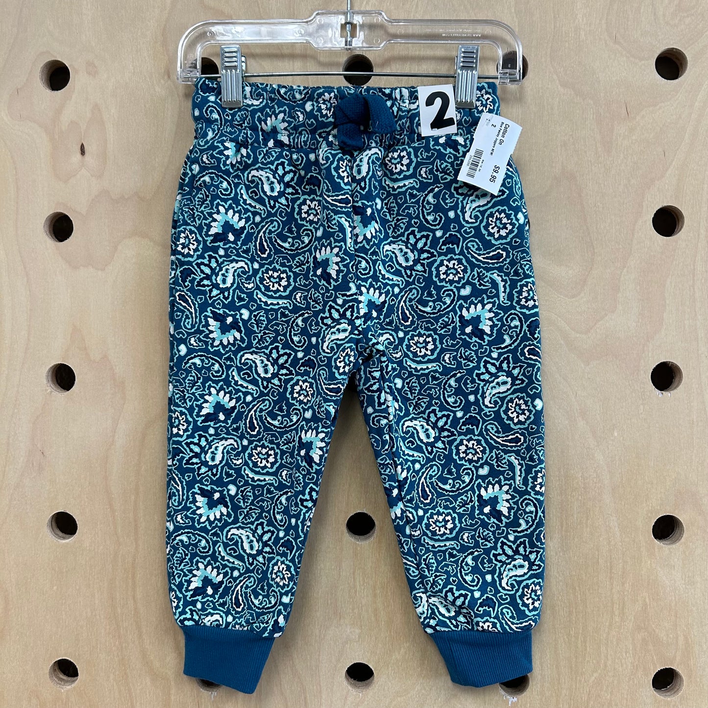 Blue Paisley Joggers NEW!