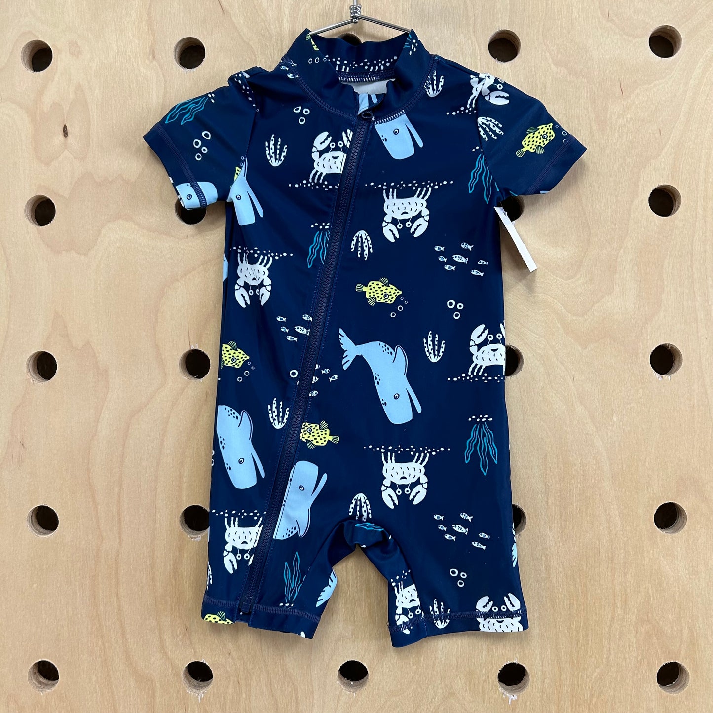 Navy Sea Animals Swimsuit