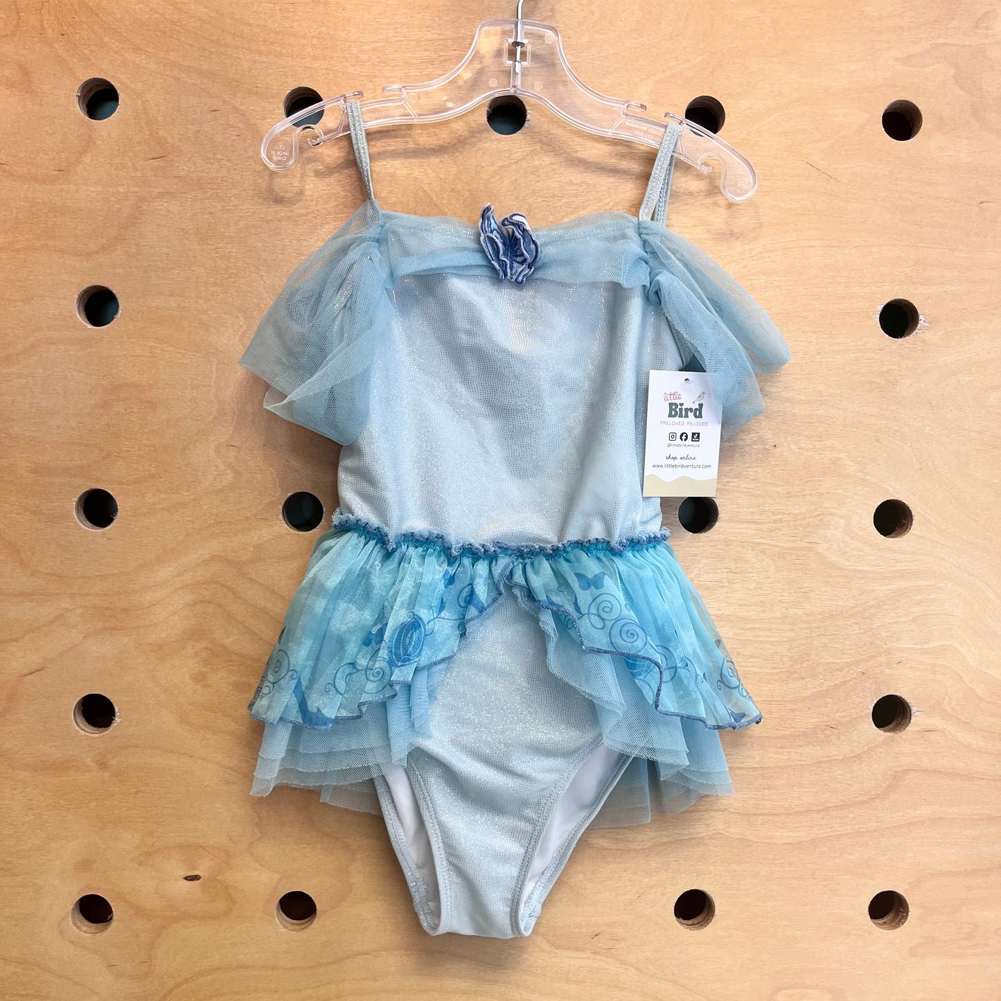 Blue Tulle Cinderella Swimsuit