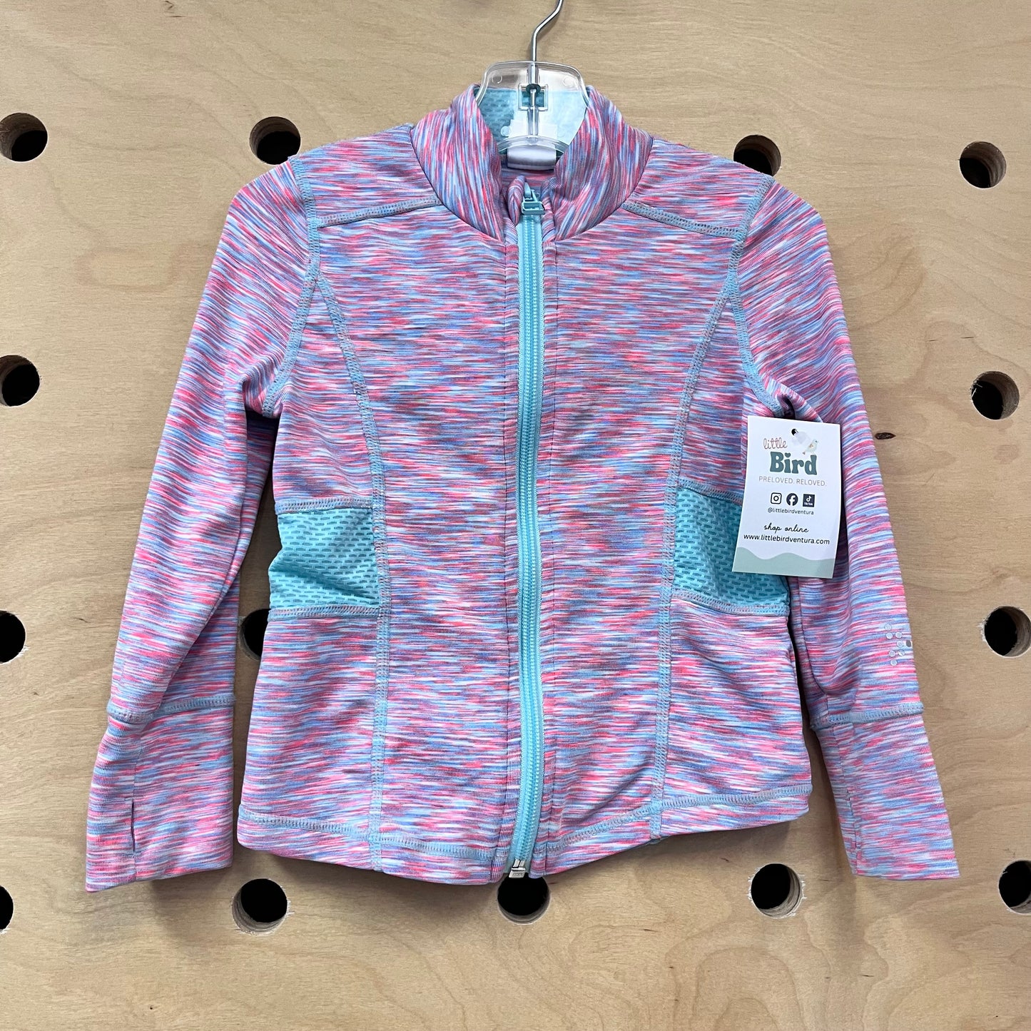 Pink/Blue Athletic Zip Jacket