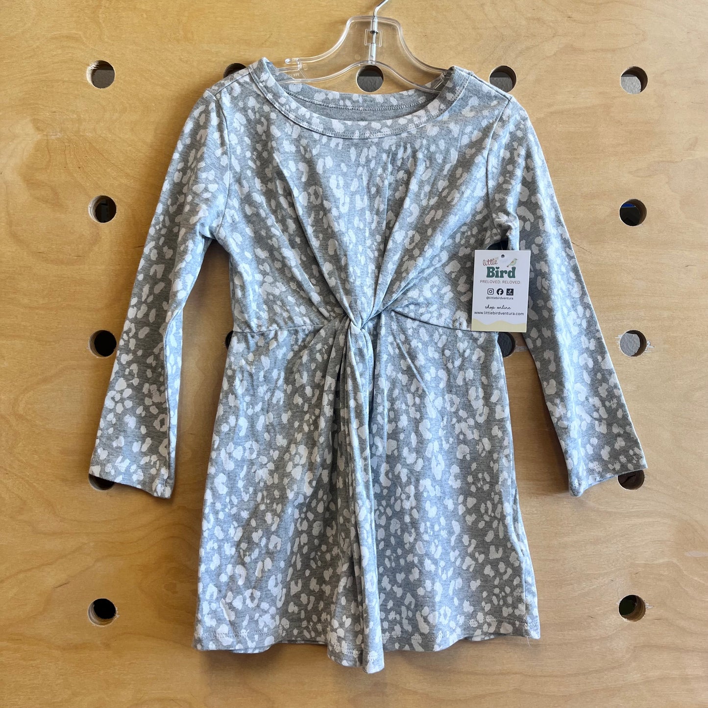 Grey Animal Print Dress
