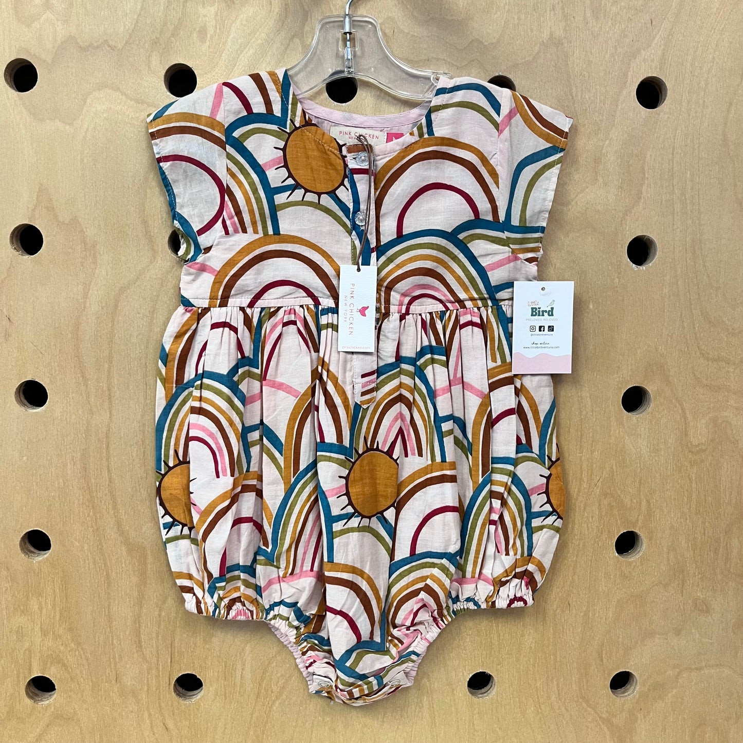 Pink Sun & Rainbows Romper NEW!