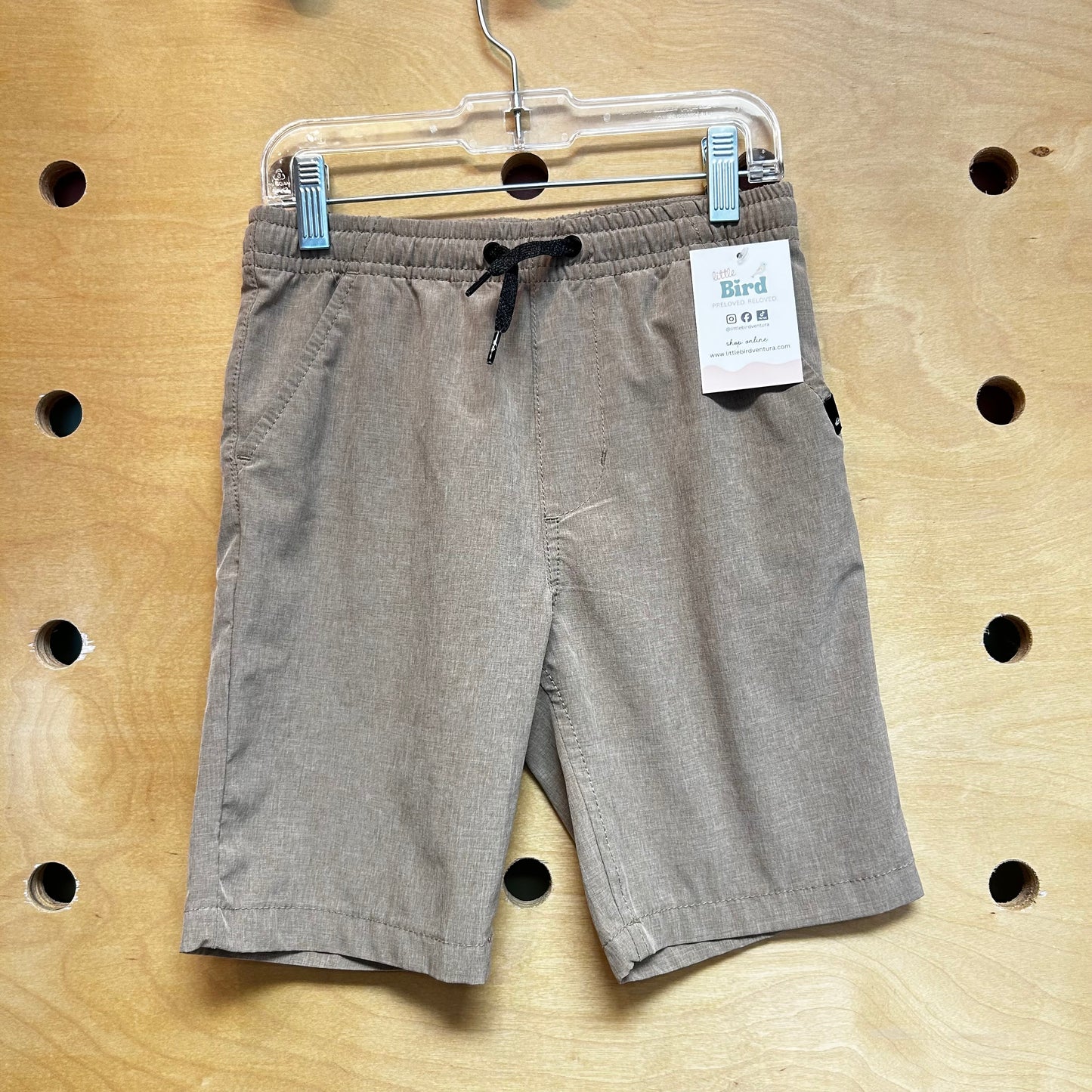 Tan Quick Dry Drawstring Shorts