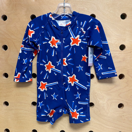 Blue American Sparkler Swimsuit