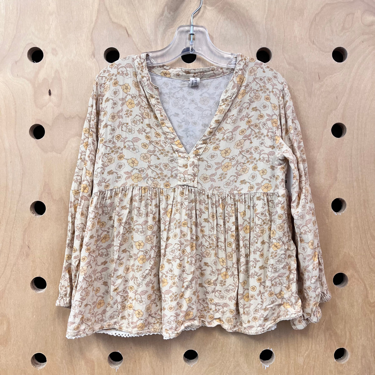 Yellow Floral Flowy Top