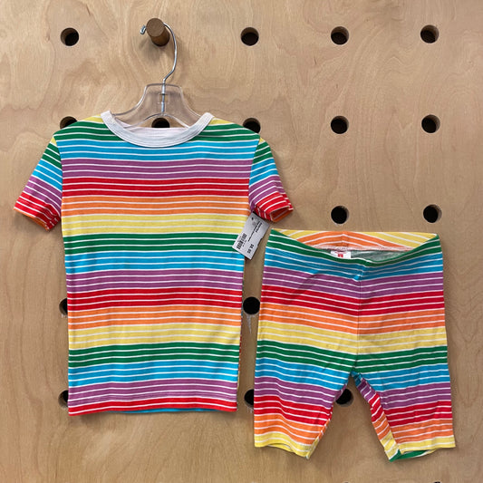 Bright Rainbow Striped Pajamas