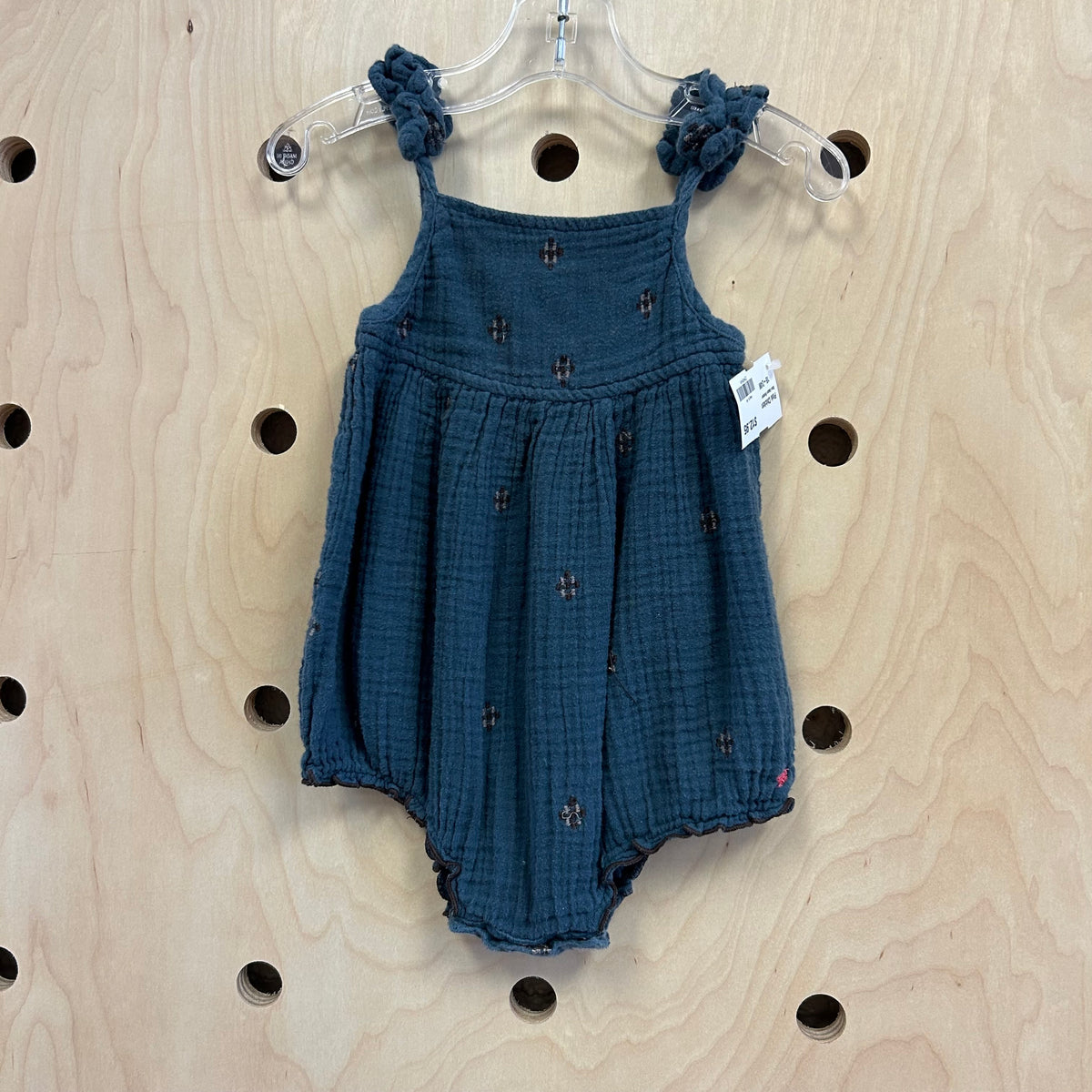 Blue Gauze Romper