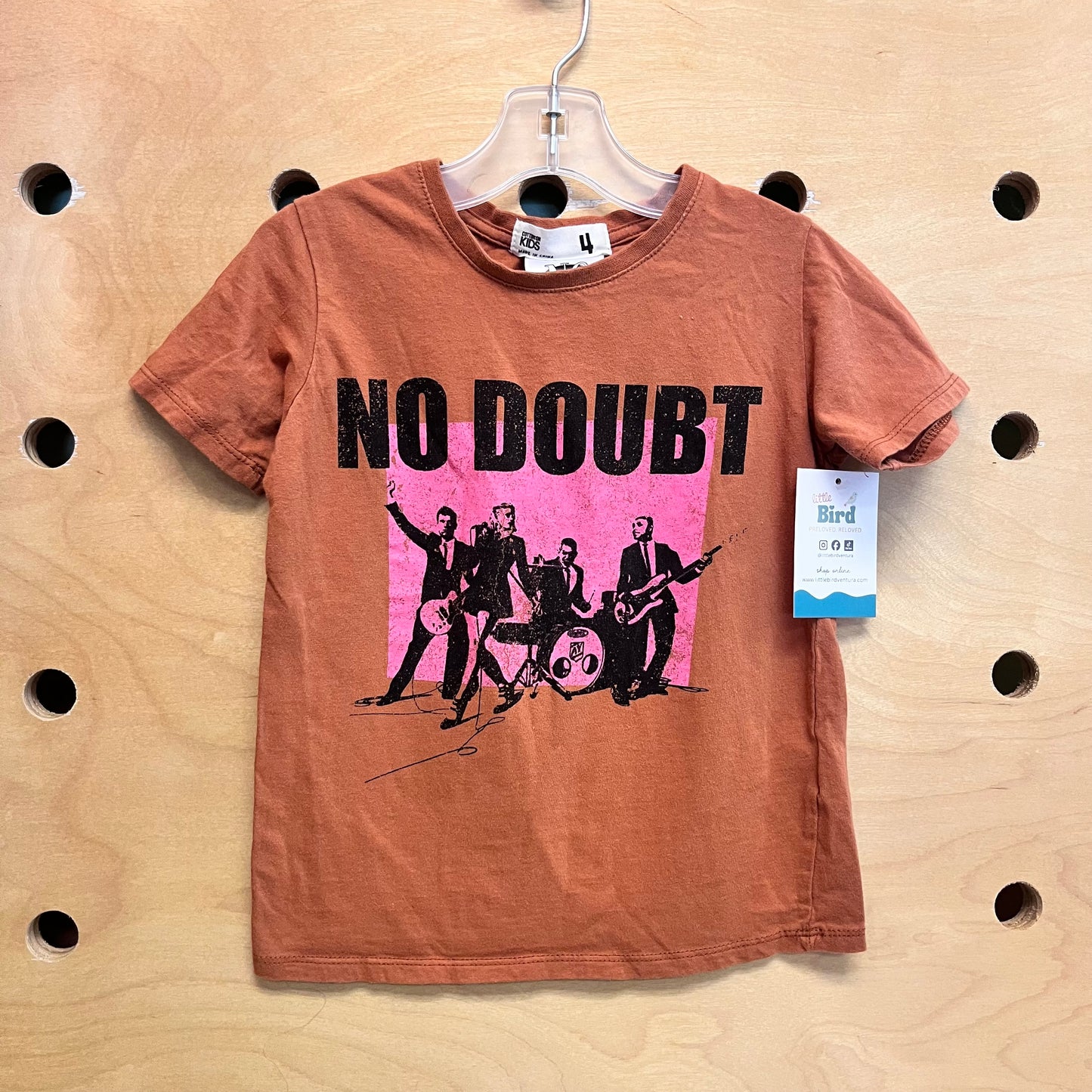 Brown No Doubt Tee