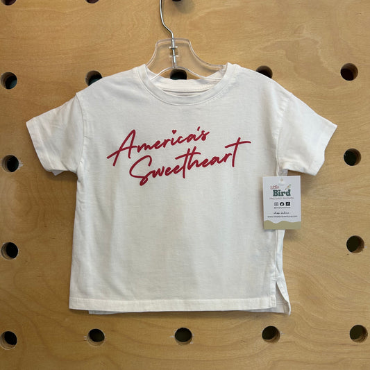White 'America's Sweetheart' Tee
