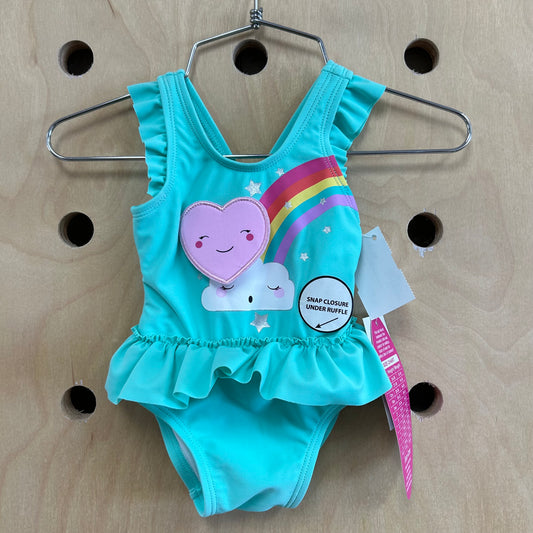 Blue Rainbow Love Swimsuit NEW!