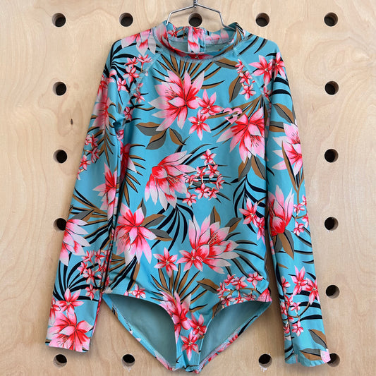 Blue Floral Swimsuit