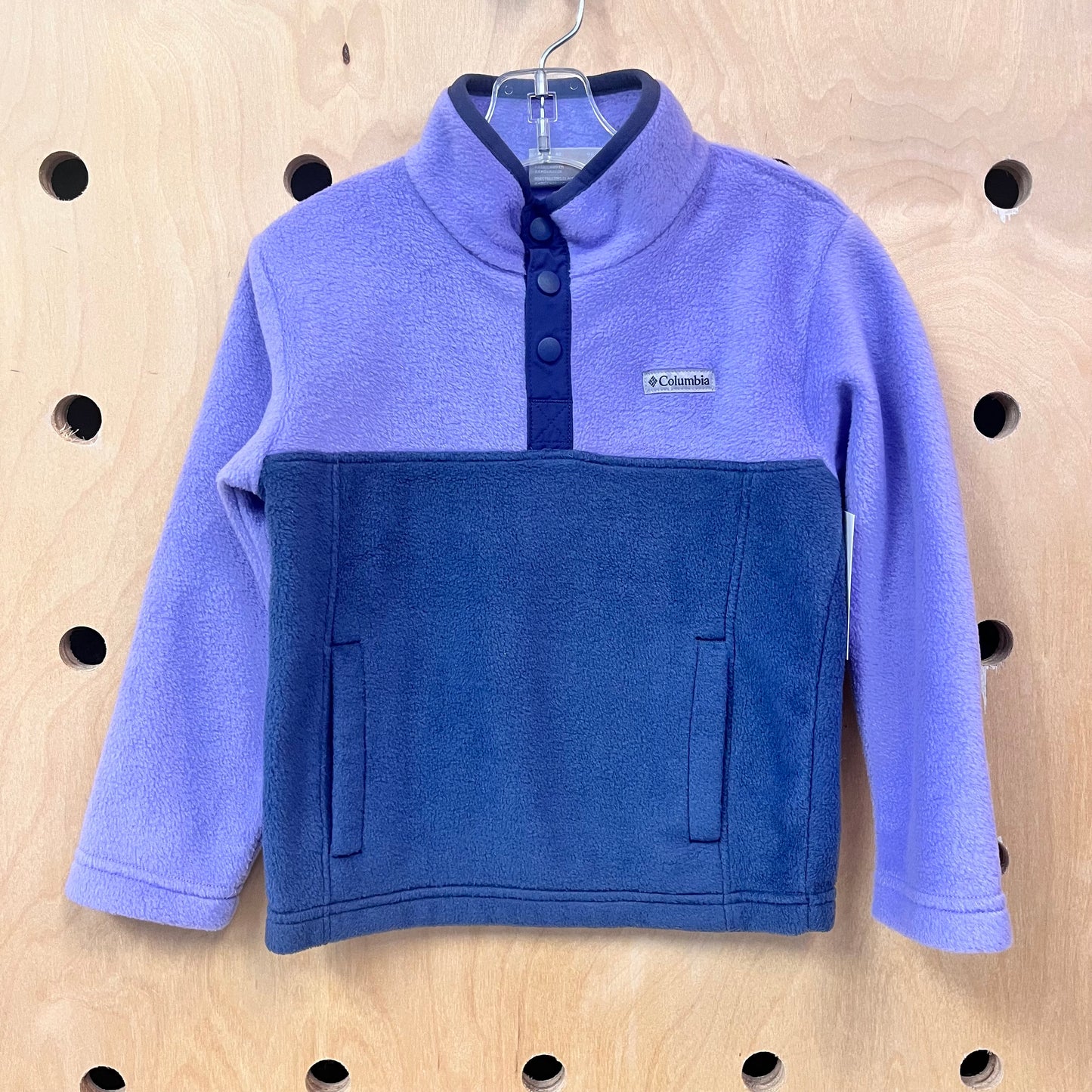 Purple + Grey 1/4 Snap Fleece