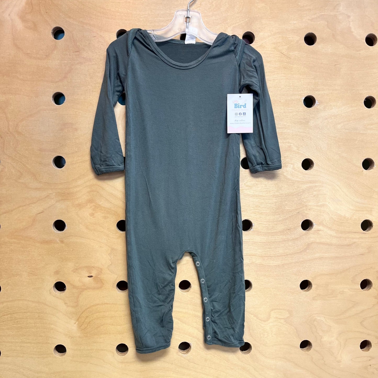 Forest Green Bamboo Romper