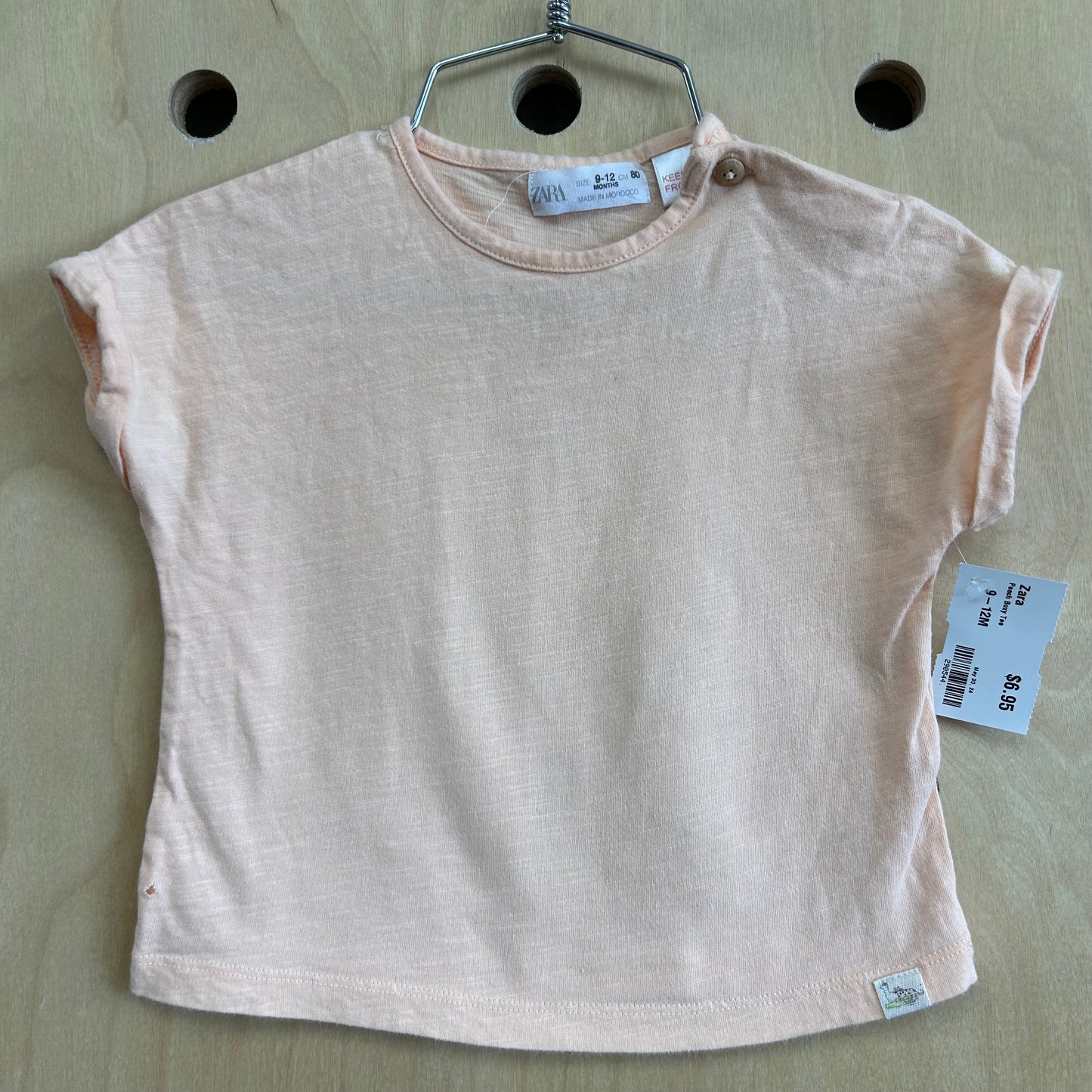 Peach Boxy Tee