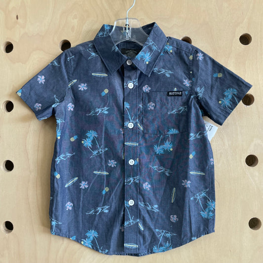 Blue Island Button Up