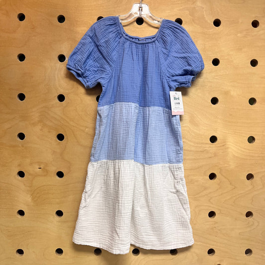 Blue/White Gauze Dress