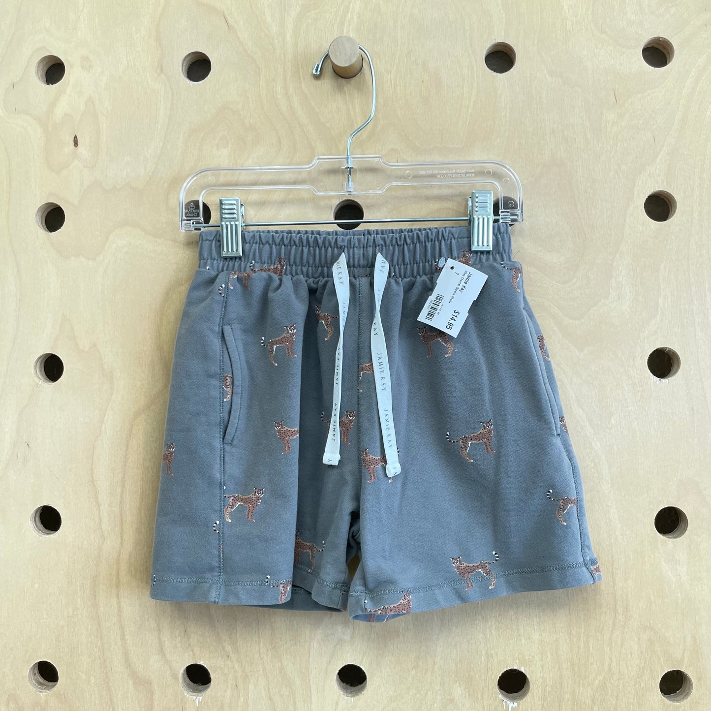 Grey Cheetah Organic Shorts
