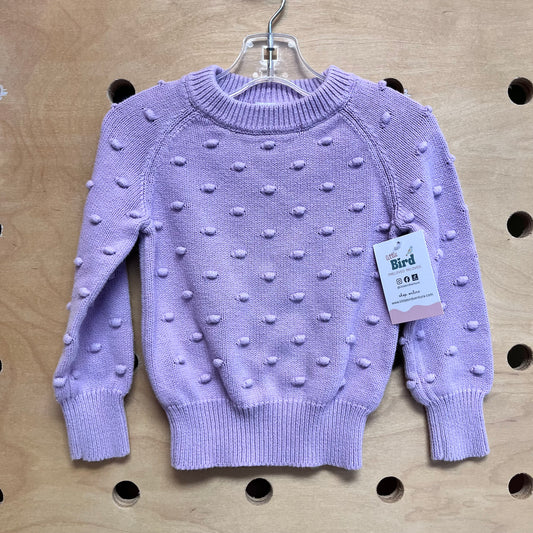 Purple Knobby Knit Sweater