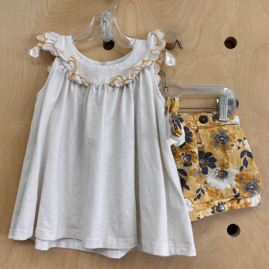 Cream + Yellow Floral Outfit