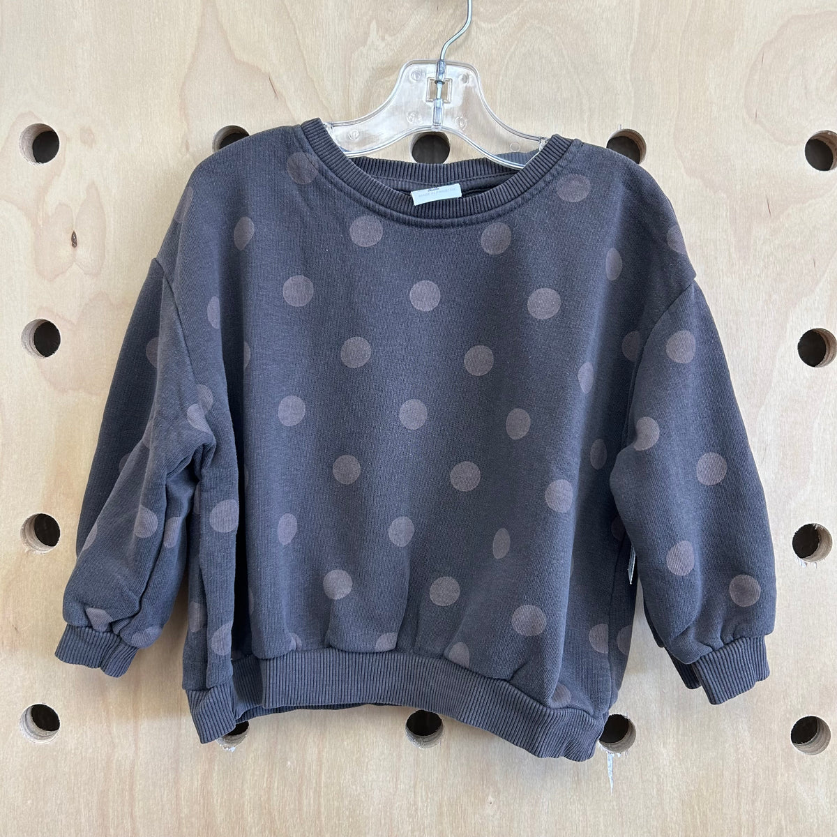 Grey Polka Dot Sweatshirt