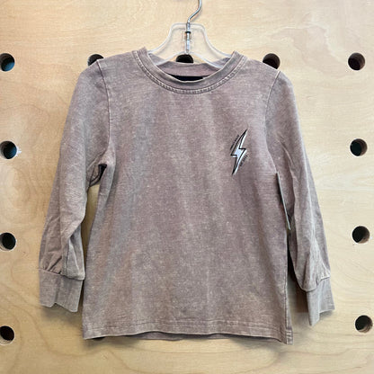 Brown Heather Lightning Tee
