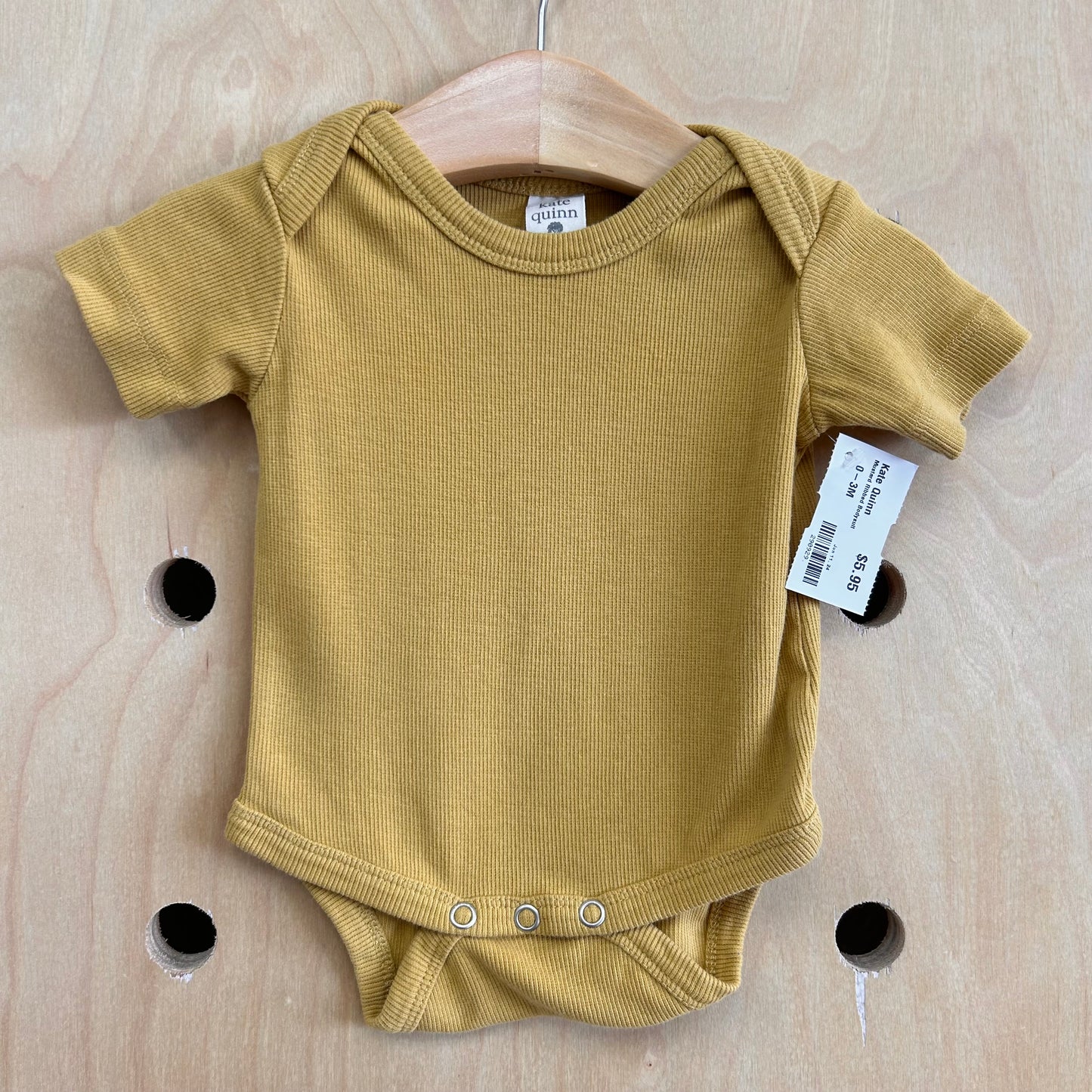 Mustard Ribbed Bodysuit