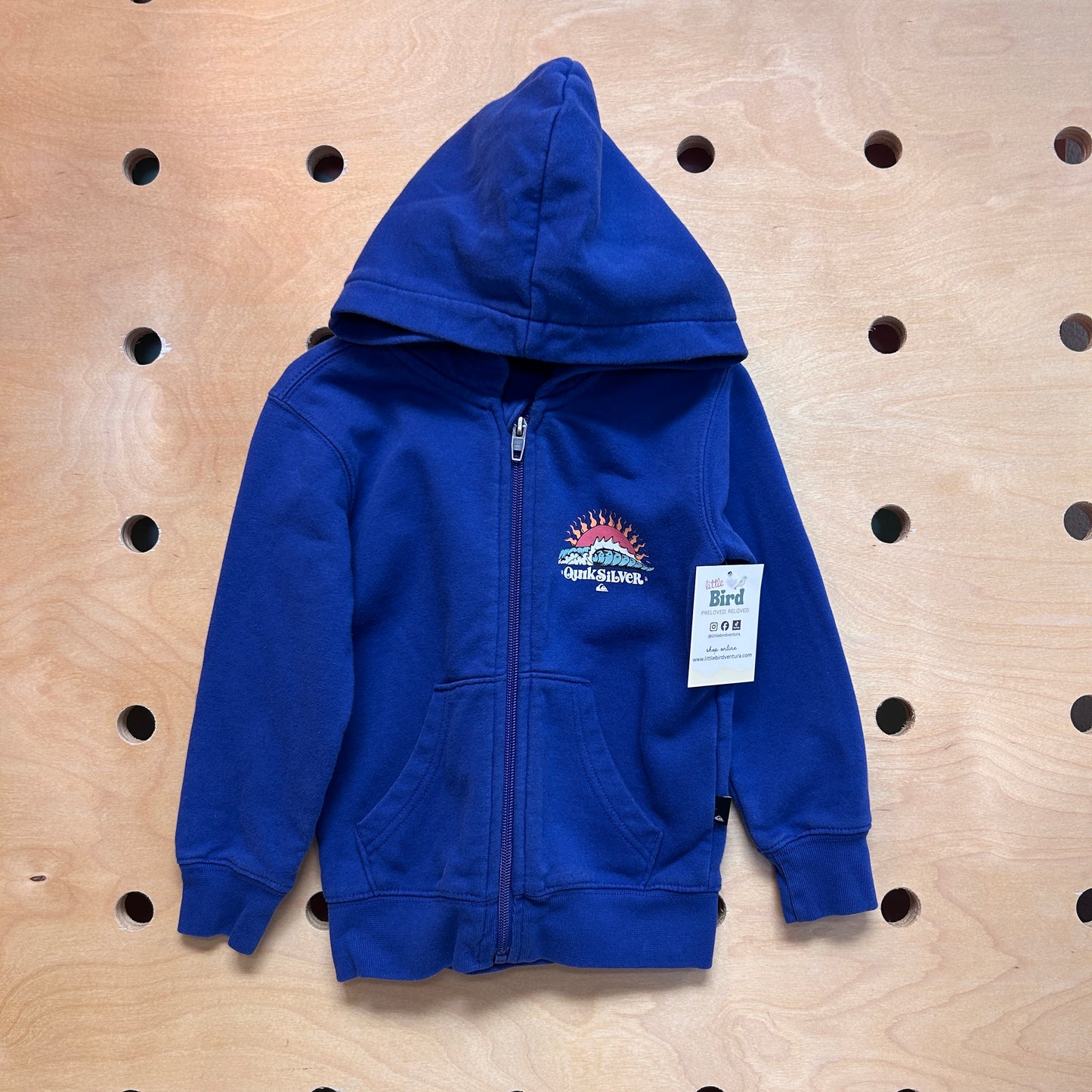 Blue Sun/Waves Zip Hoodie