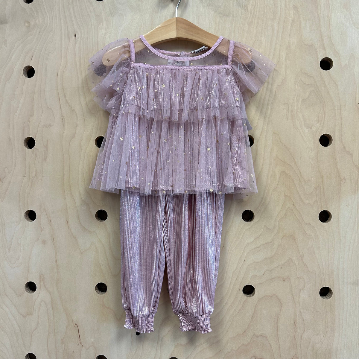 Pink Shimmer Gold Star Outfit NEW!