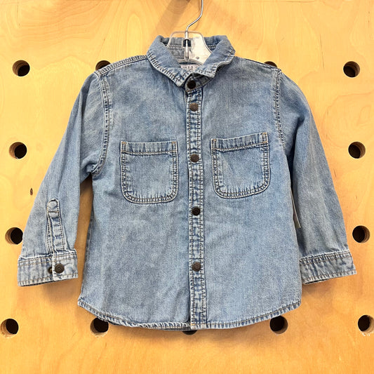 Denim Snap Flannel