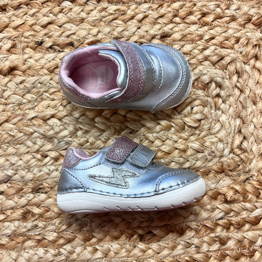 Pink/Gold/Silver Velcro Sneakers
