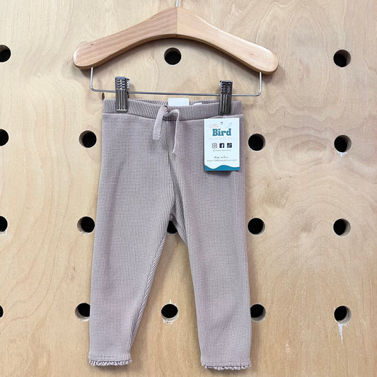 Earthy Brown Waffle Knit Leggings