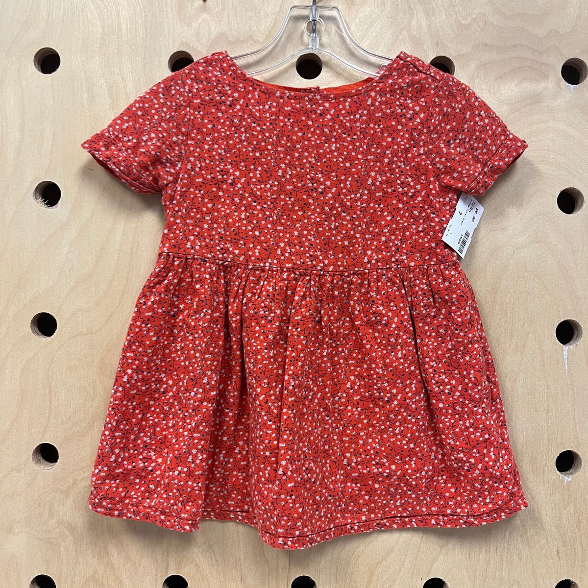 Orange Floral Dress