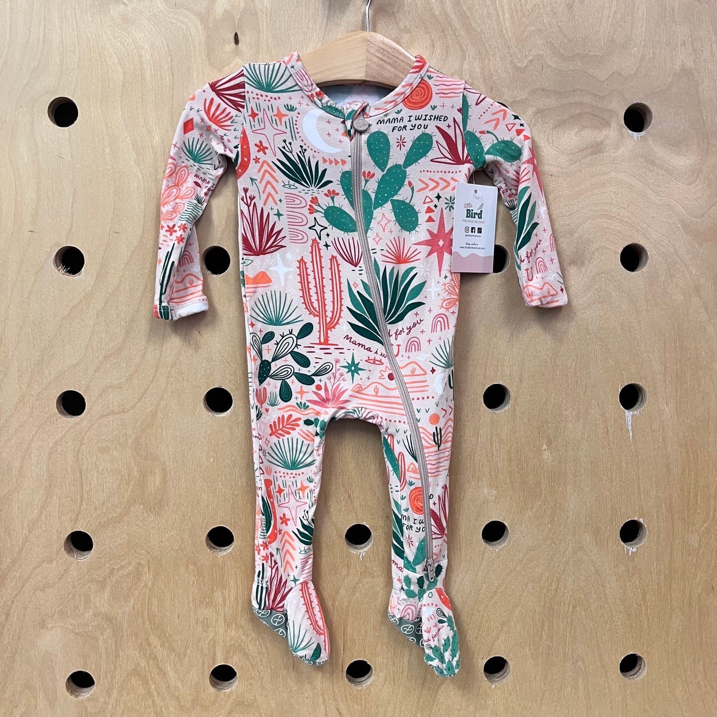Peach Desert Vibes Bamboo Footies