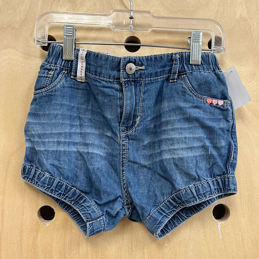 Denim Hearts Bubble Shorts