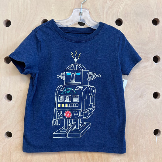 Blue Robot Tee