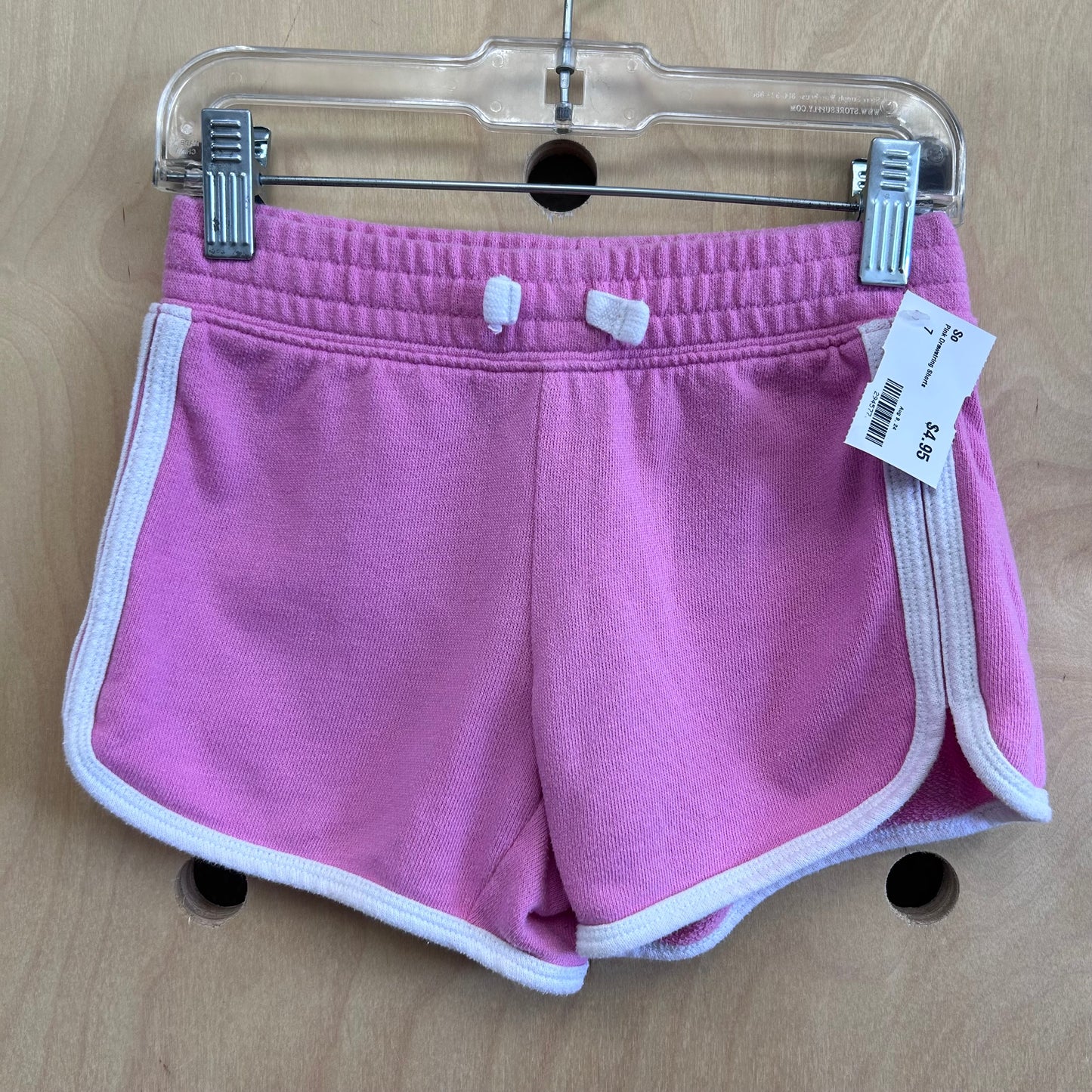 Pink Drawstring Shorts