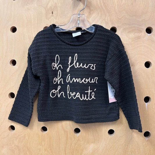 Grey Oh Fleurs Knit Top