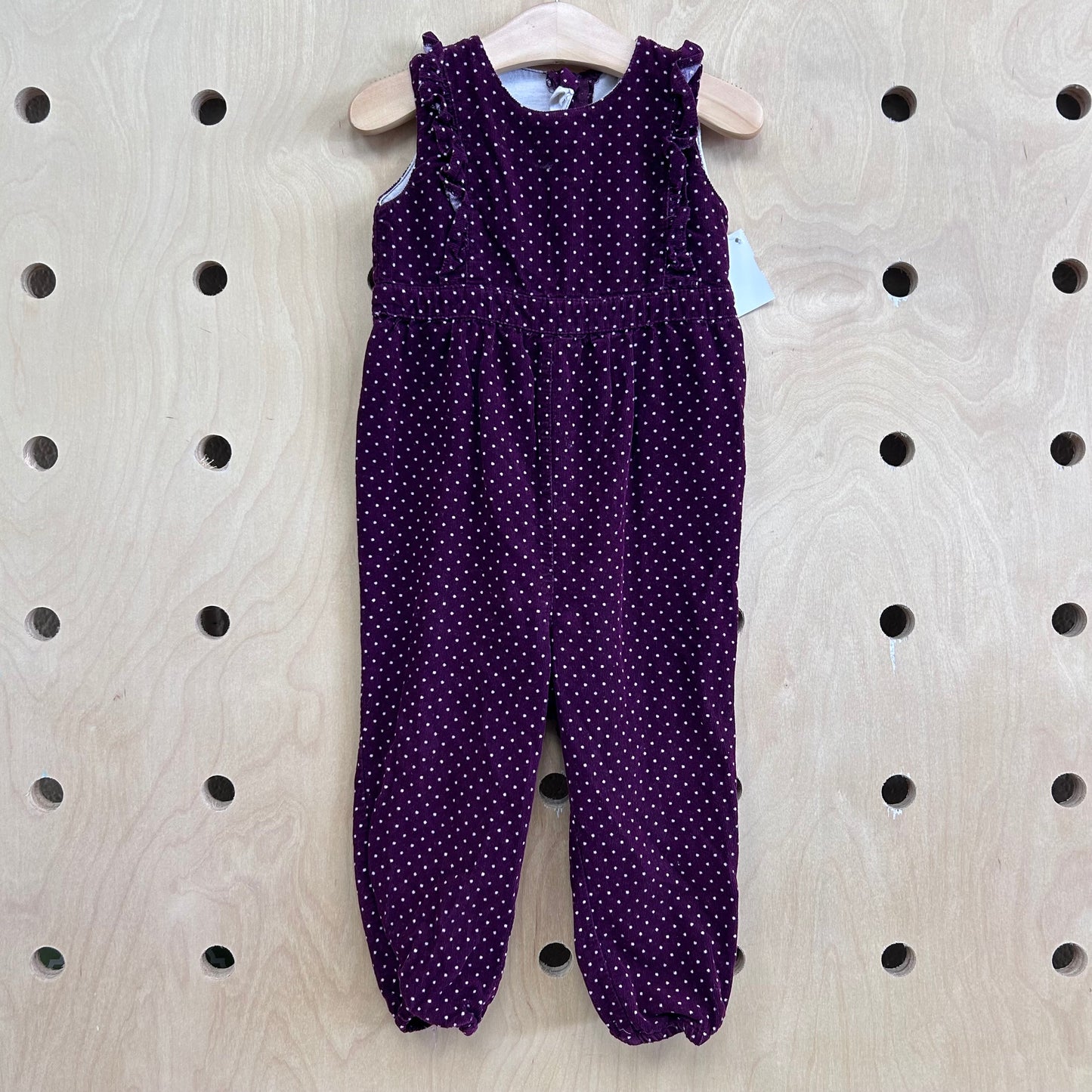 Purple Polka Dot Romper