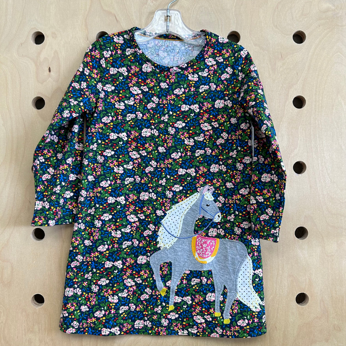 Navy Floral Horse Dress