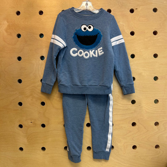 Bamboo Blend Cookie Monster Sweatsuit