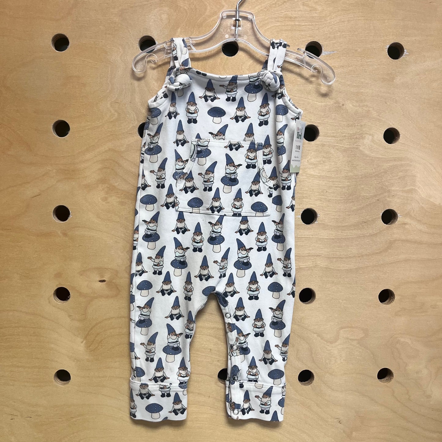 'White Garden Gnome Romper