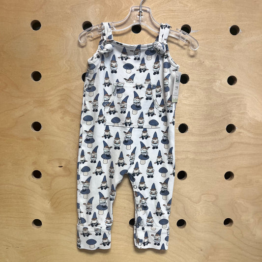'White Garden Gnome Romper
